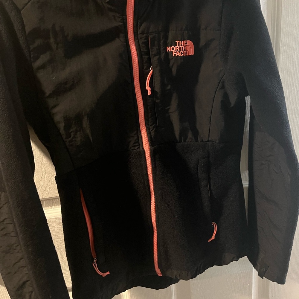 The North Face Black Jacket with Pink Accents